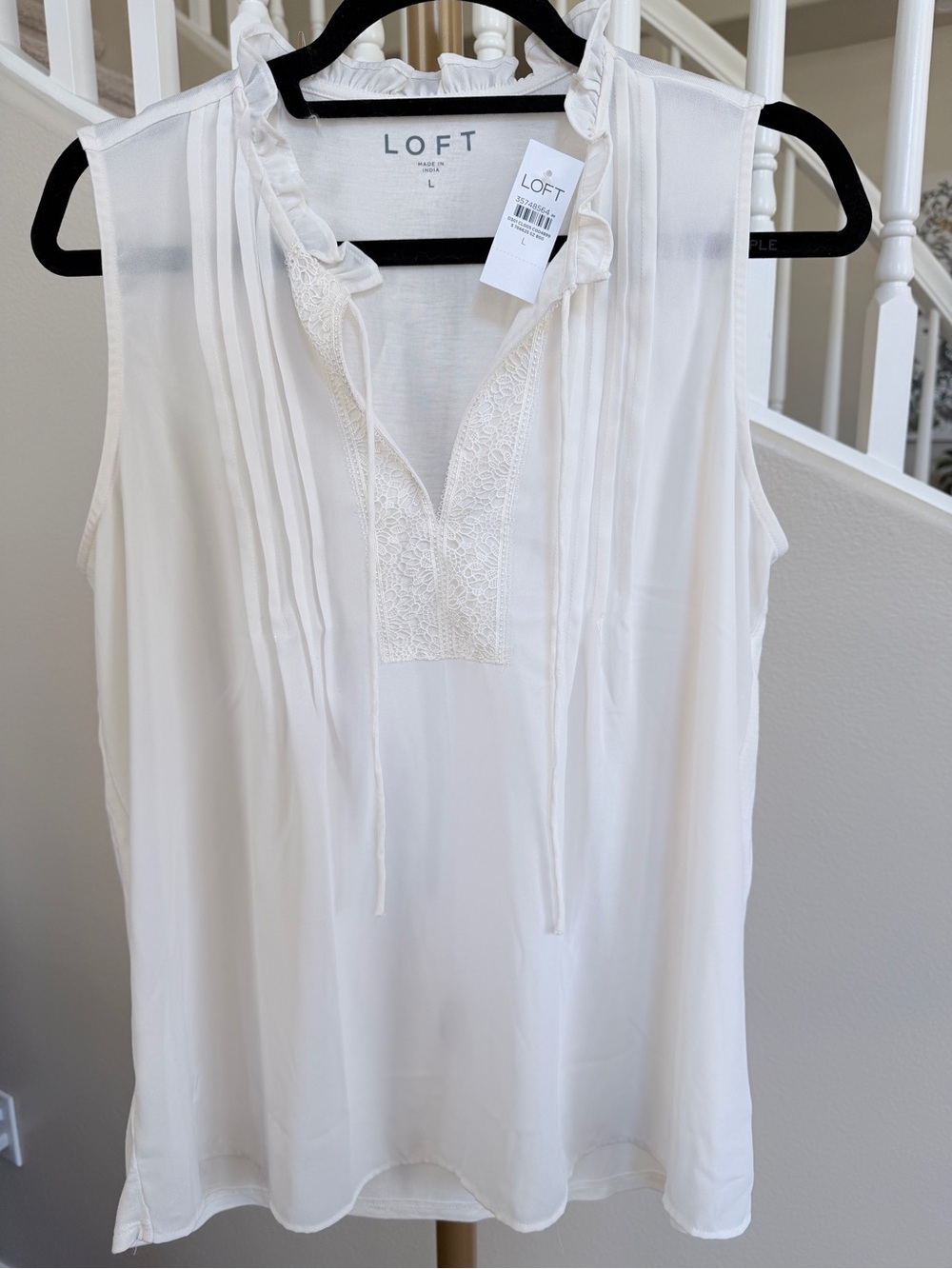 Sleeveless Ruffle-Detail Top - Picture 5 of 9